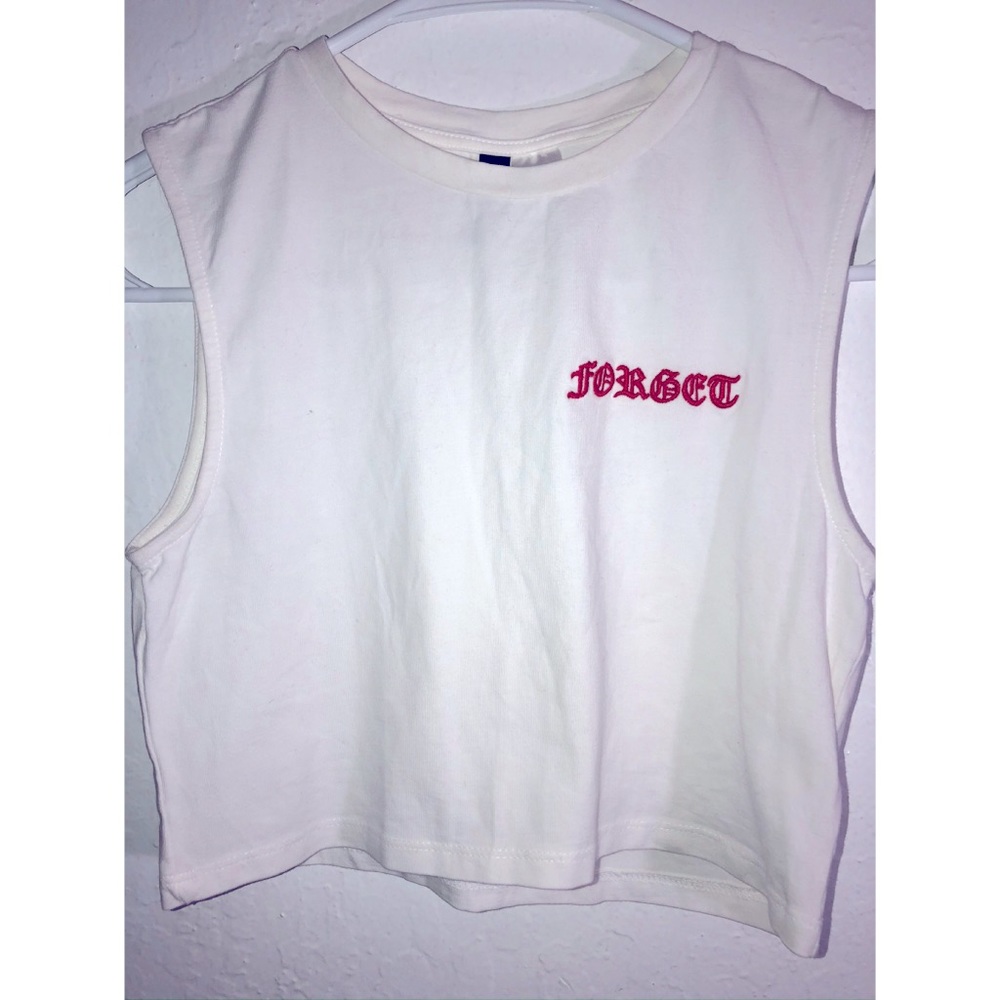 Forget crop top tank